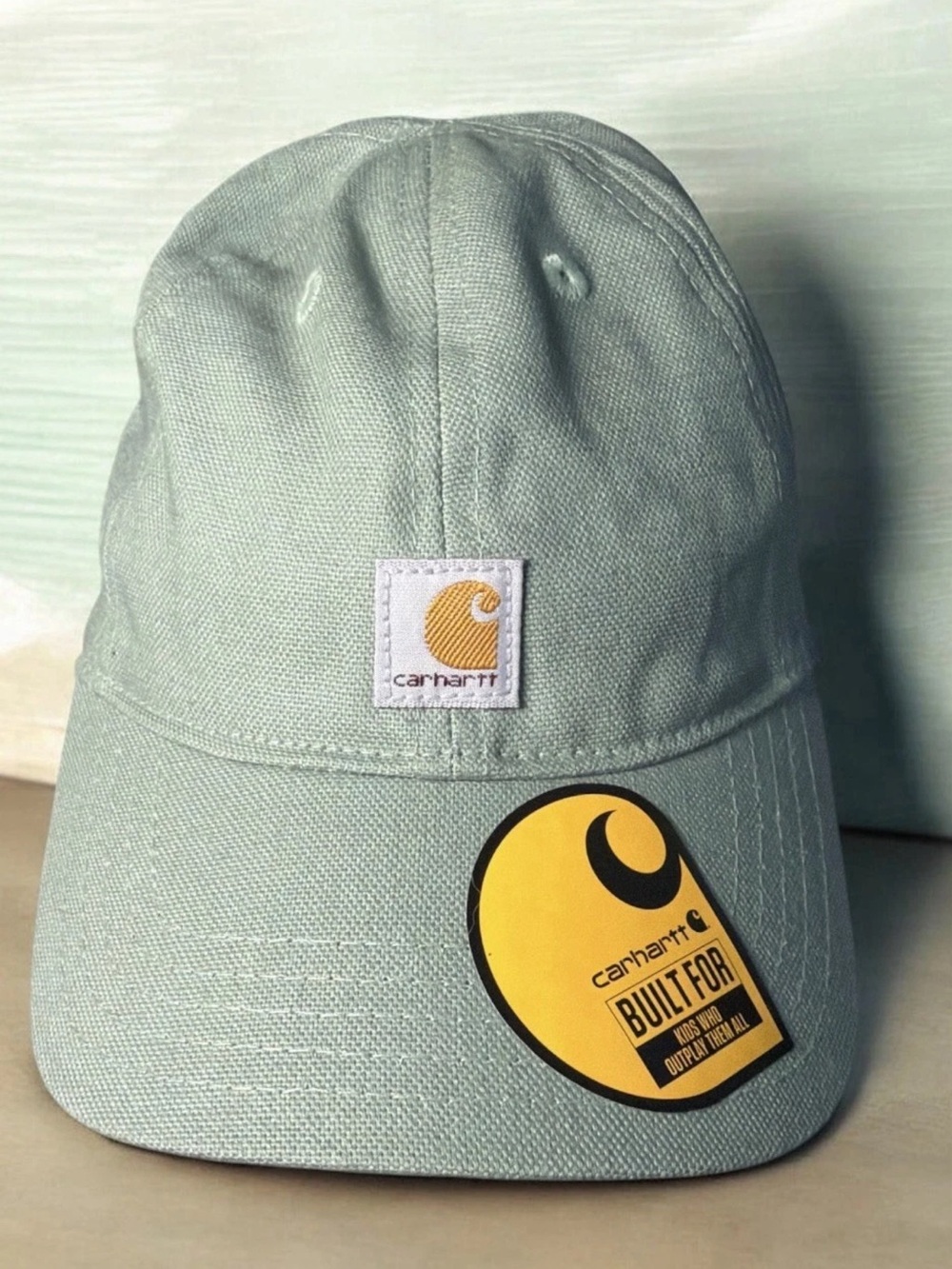 Carhartt Infant Mint Green Canvas Logo Baseball Cap